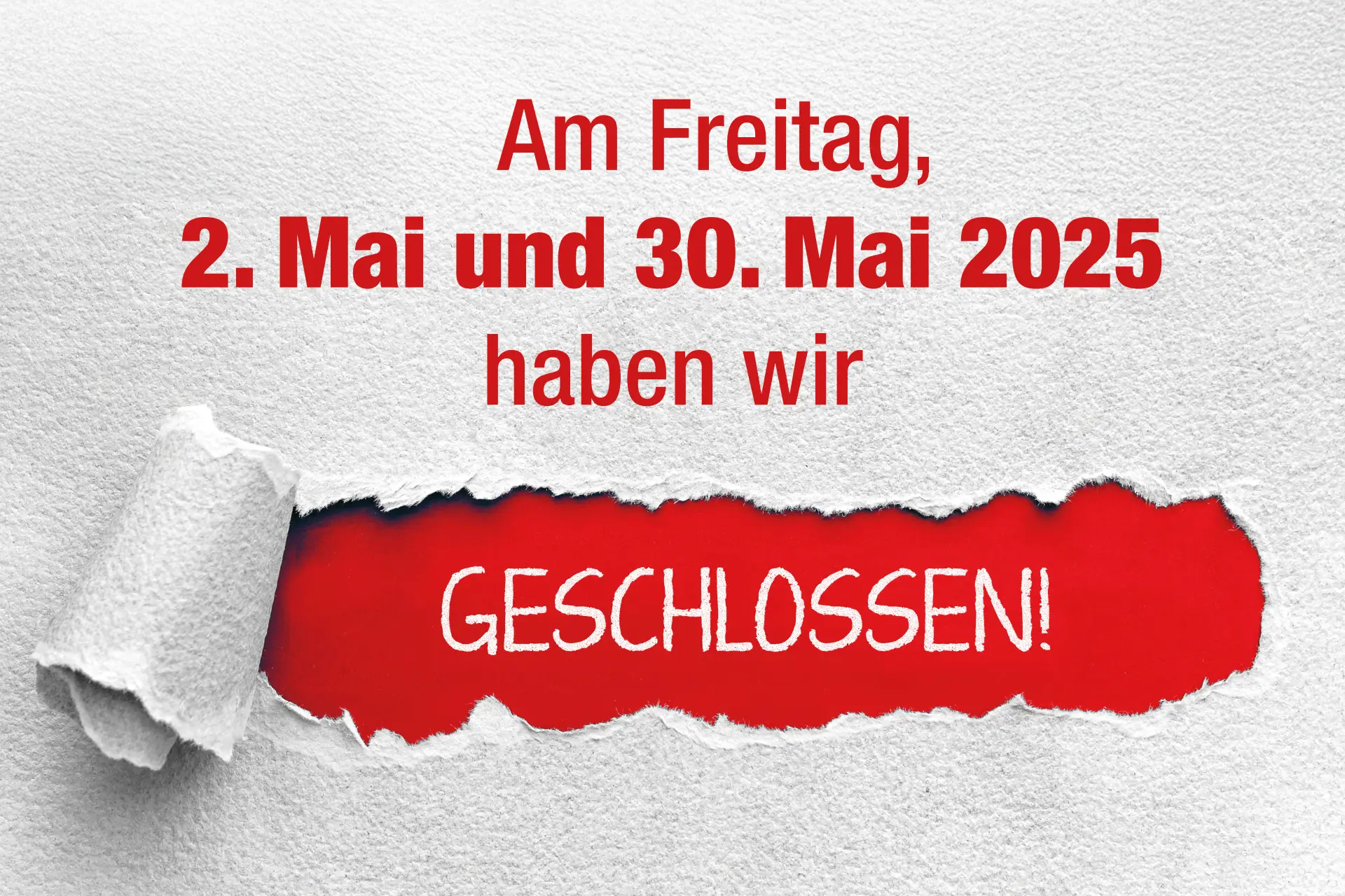 Urlaub 2und30Mai2025